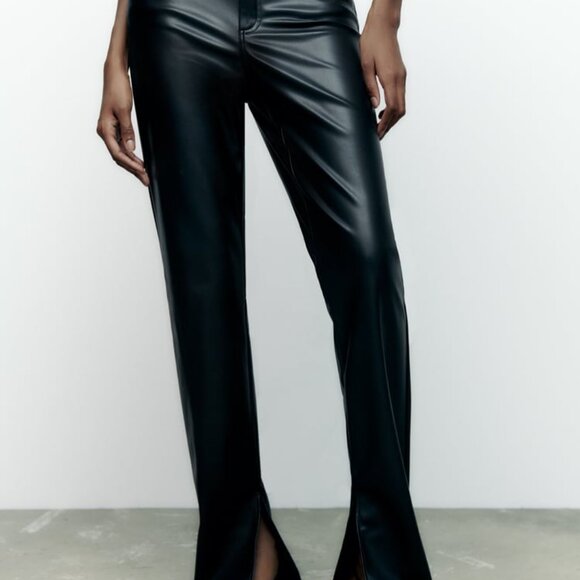 FAUX LEATHER SLIM Fit WITH SLITS - Picture 2 of 7